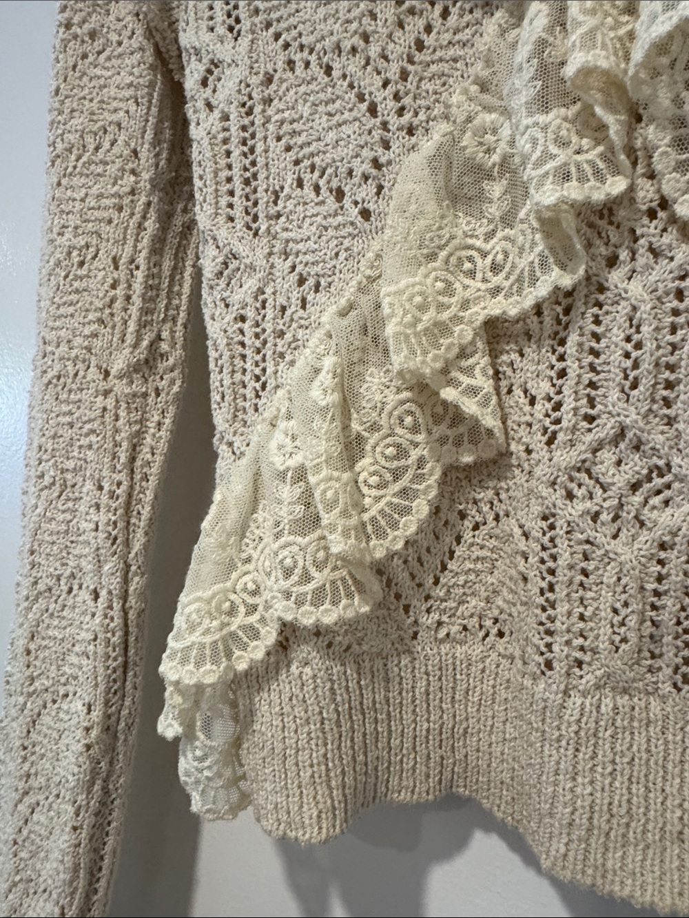 Zara Ruffle Knit Sweater - Picture 4 of 6